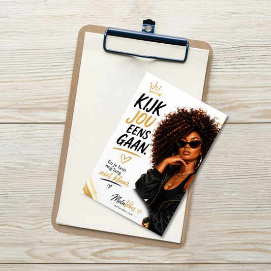 Felicitatiekaart voor Haar – Kijk Jou Eens Gaan – productafbeelding 2