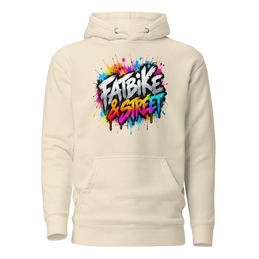 Fatbike Streetwear Hoodie Unisex – Urban Graffiti – productafbeelding 2