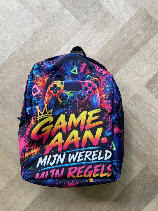 Game Aan: dé kleurrijke gaming rugzak voor gamers 🎮