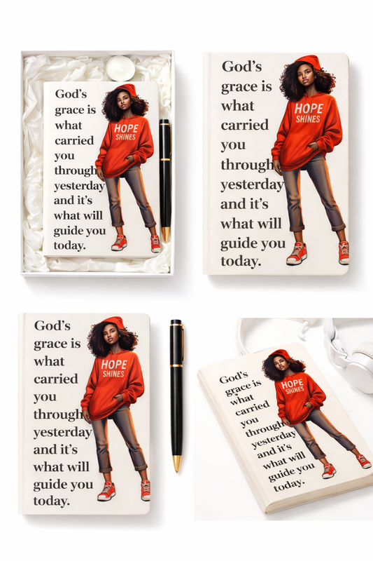 God’s Grace A5 notitieboek cadeauset voor haar – detail