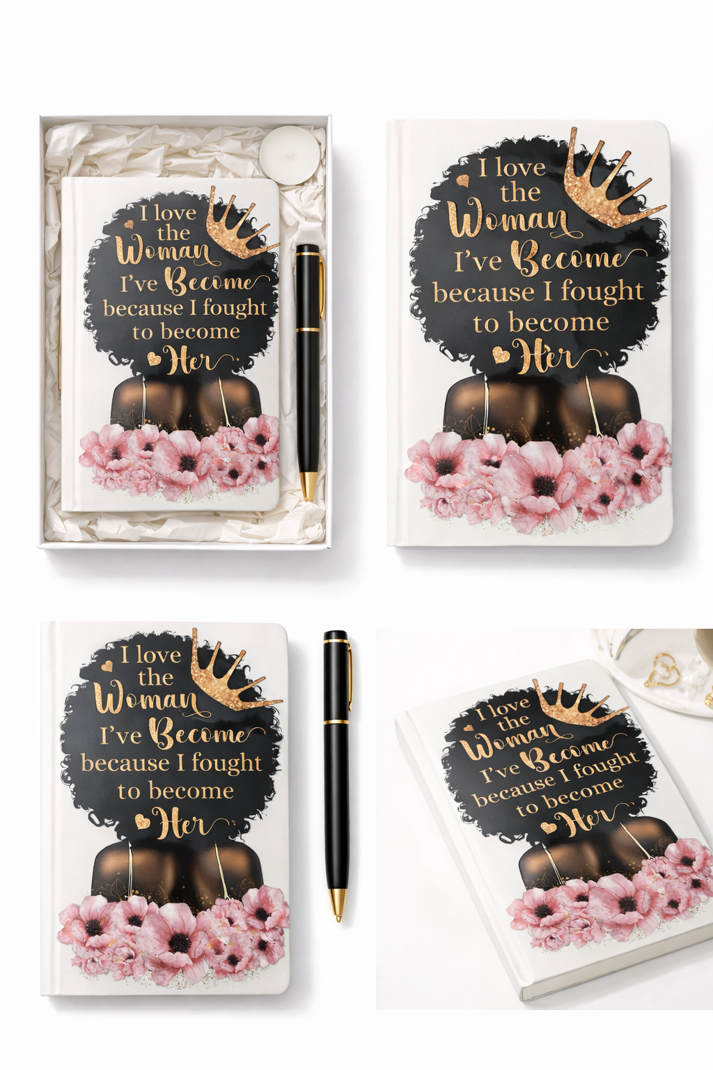 Hope Shines A5 notitieboek cadeauset voor haar – detail