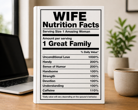 Wife A5 notitieboek cadeauset voor haar – voorkant