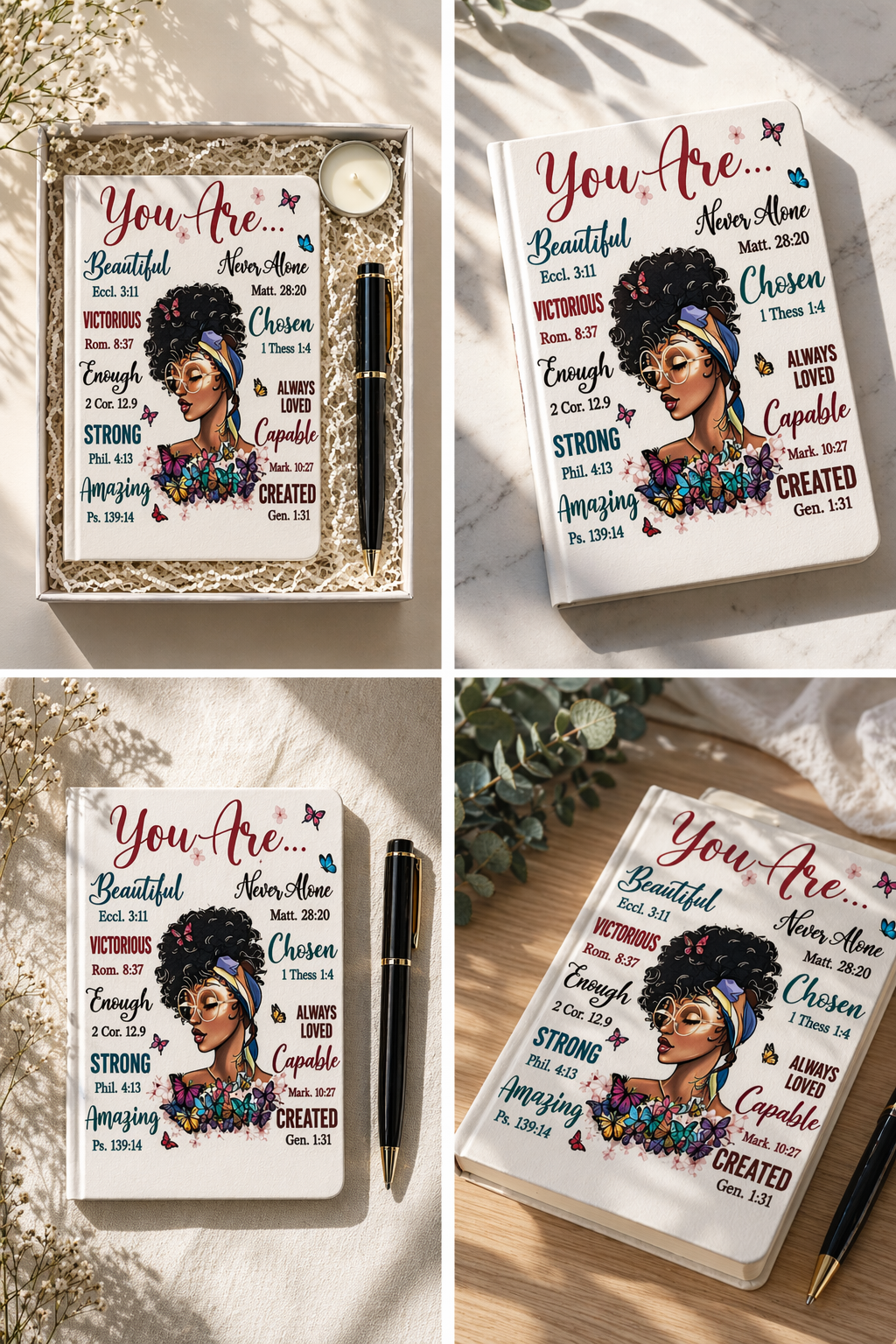 You Are The Woman A5 notitieboek cadeauset voor haar – detail