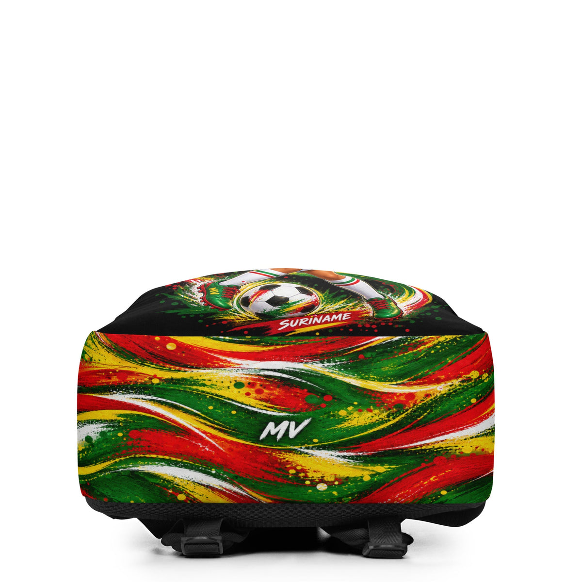 Praten Ik Scoor Suriname voetbal rugzak – onderkant
