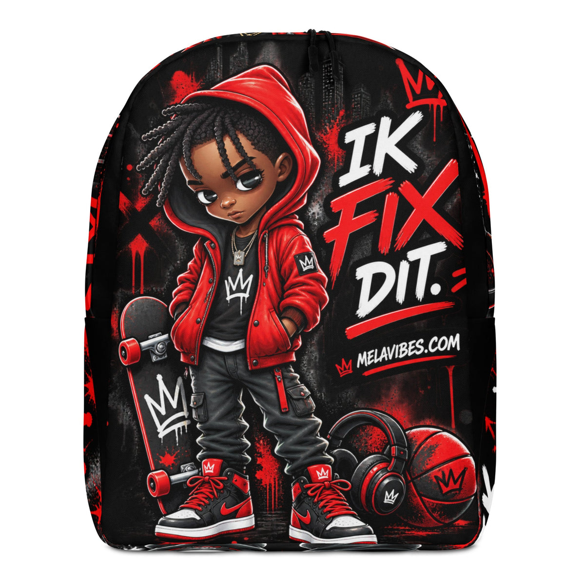 Stoere jongens rugzak Ik Fix Dit – voorkant