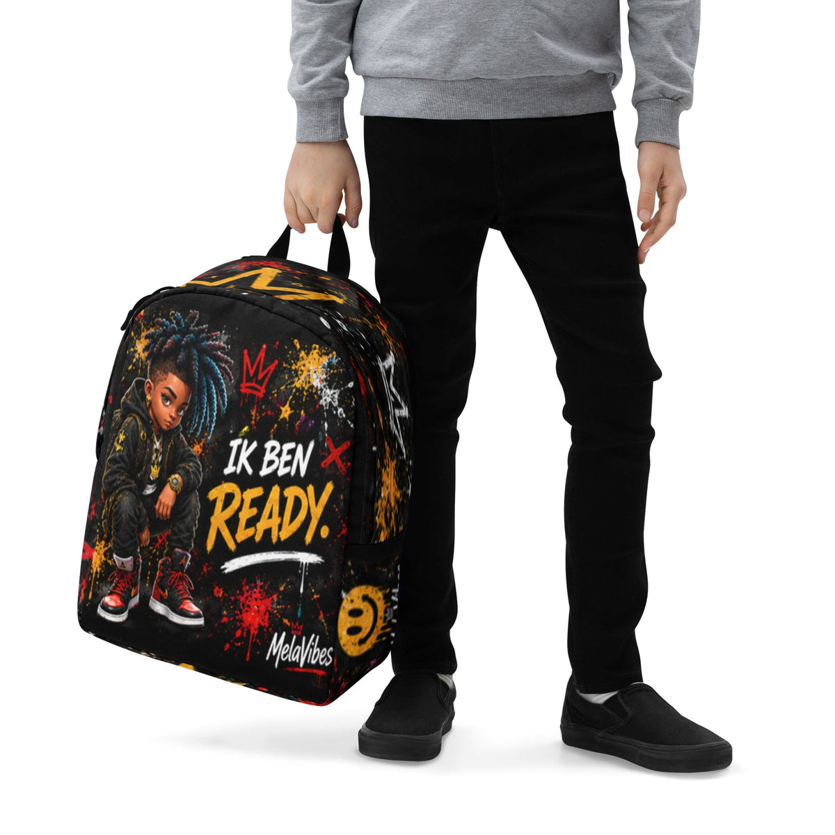 MelaVibes Ik Ben Ready rugzak – detail