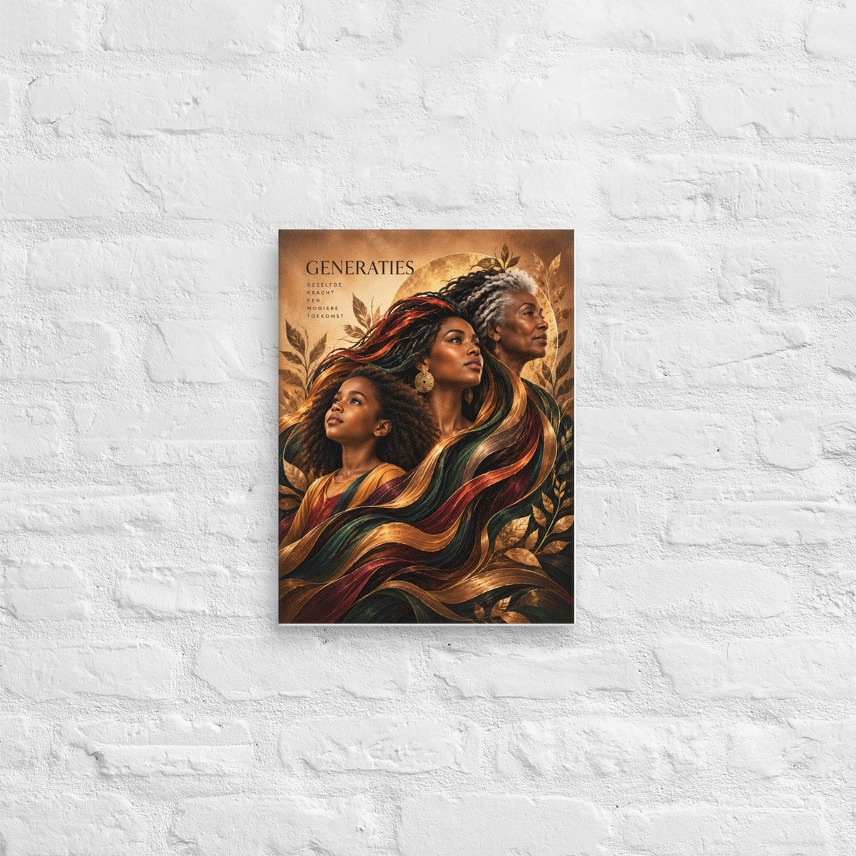 Familie Canvas – Generaties, Moeder Dochter Oma – canvas detail 1