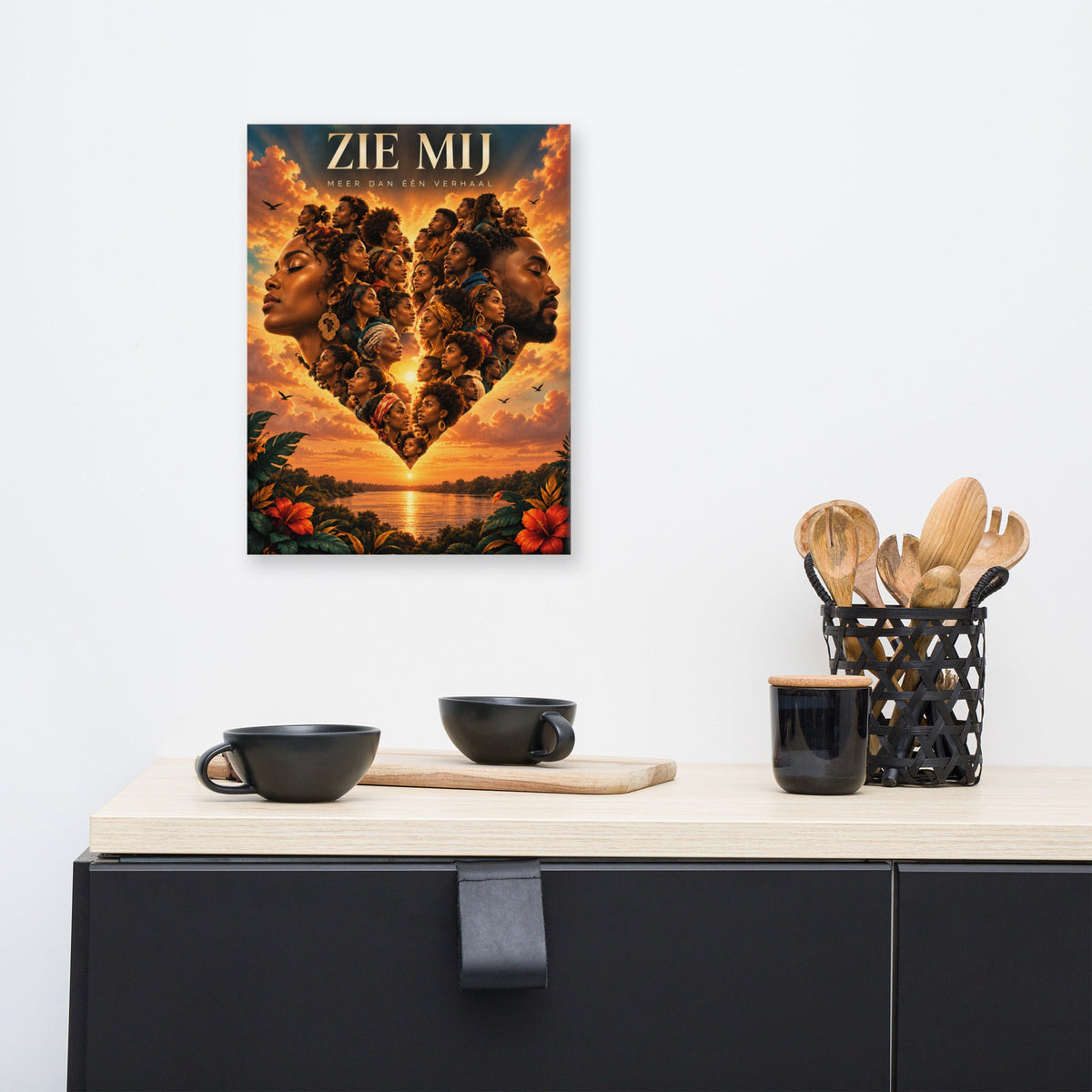 Inclusieve Familie Wanddecoratie – Zie Mij Canvas – canvas detail 2