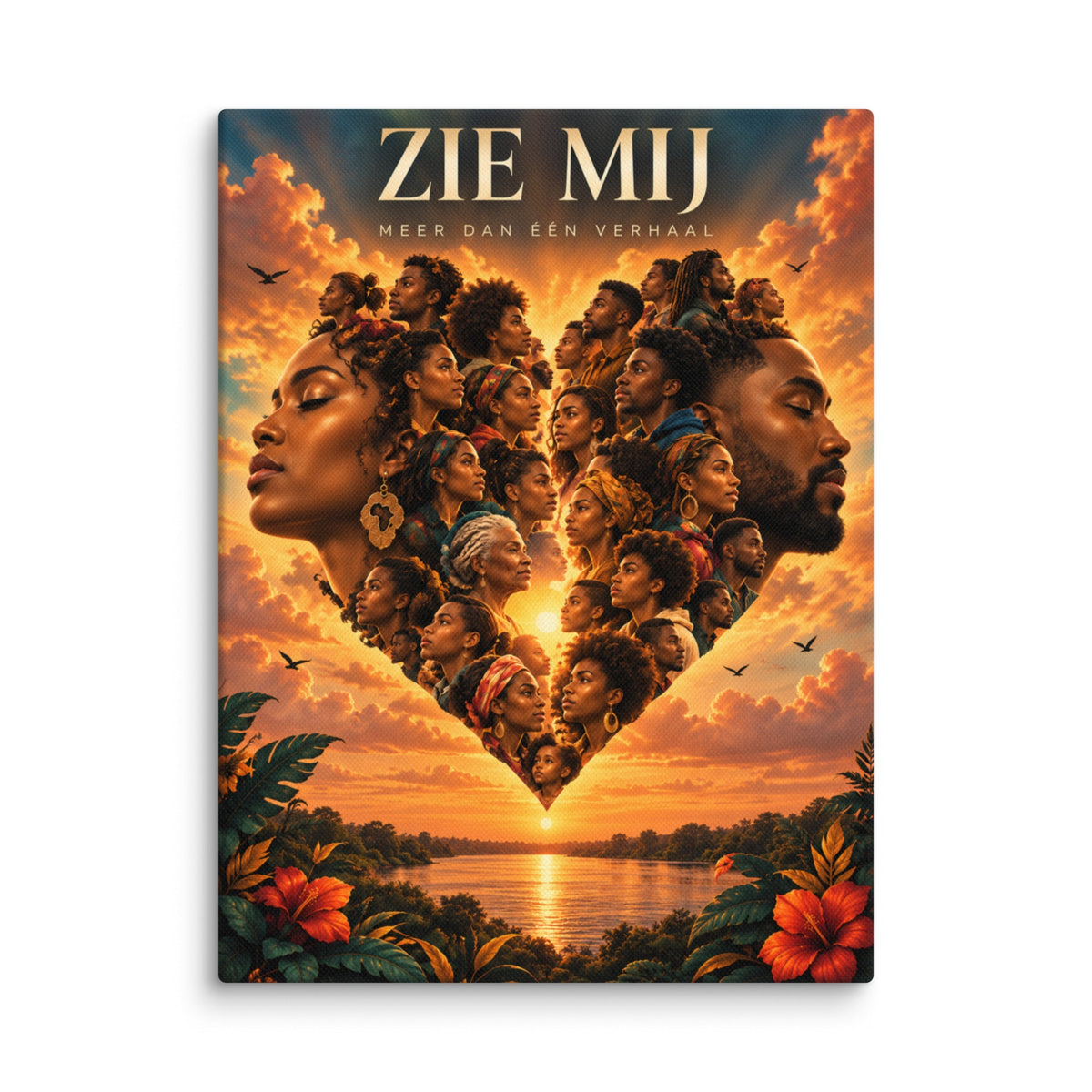 Inclusieve Familie Wanddecoratie – Zie Mij Canvas – interieur mockup