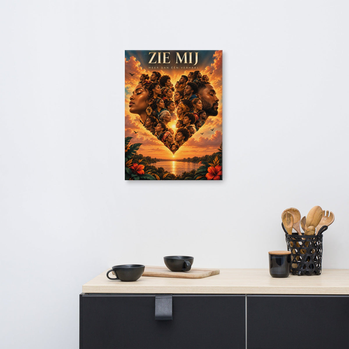 Inclusieve Familie Wanddecoratie – Zie Mij Canvas – canvas detail 1