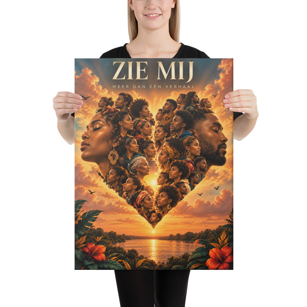 Inclusieve Familie Wanddecoratie – Zie Mij Canvas – canvas detail 3