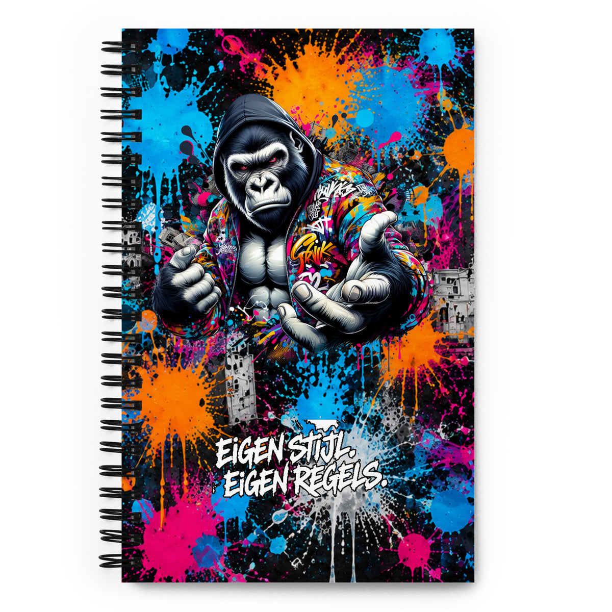 Urban Gorilla spiraalnotitieboek Eigen Stijl Eigen Regels – voorkant