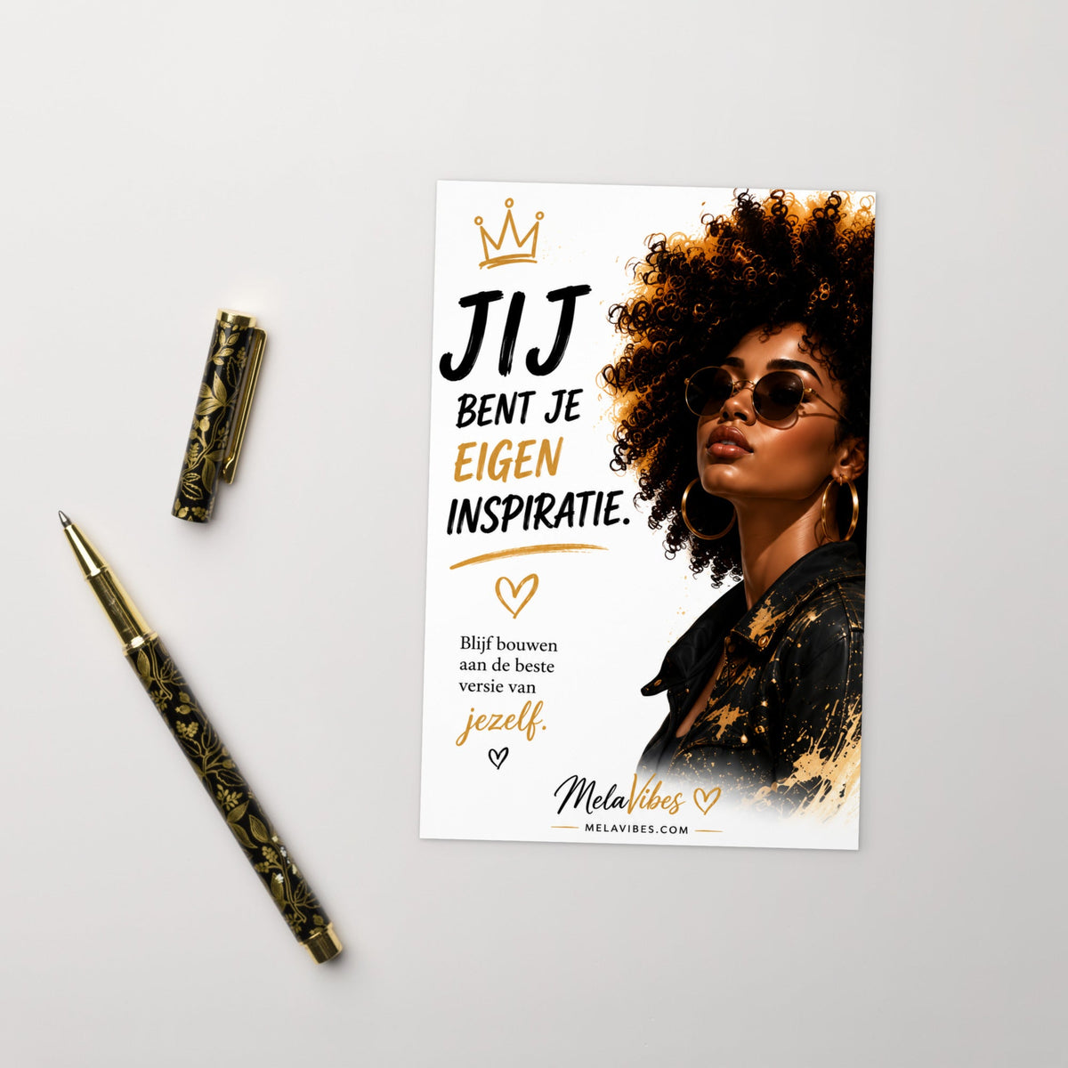 Motiverende Kaart voor Haar – Jij Bent Je Eigen Inspiratie – productafbeelding 3