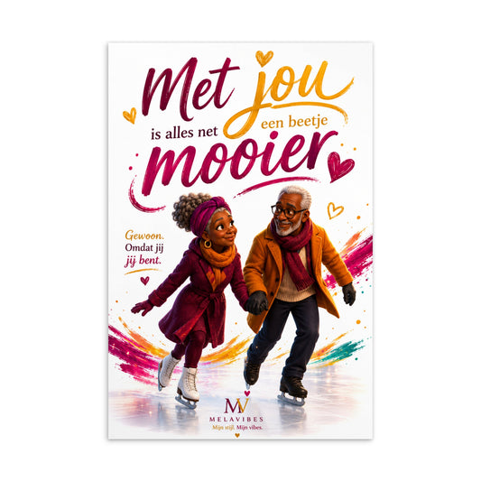 Liefdeskaart – Met Jou Is Alles Mooier – productafbeelding 2