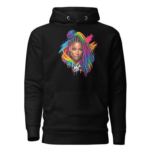 Kleurrijke Urban Hoodie – Mijn Stijl, Mijn Vibes – voorkant