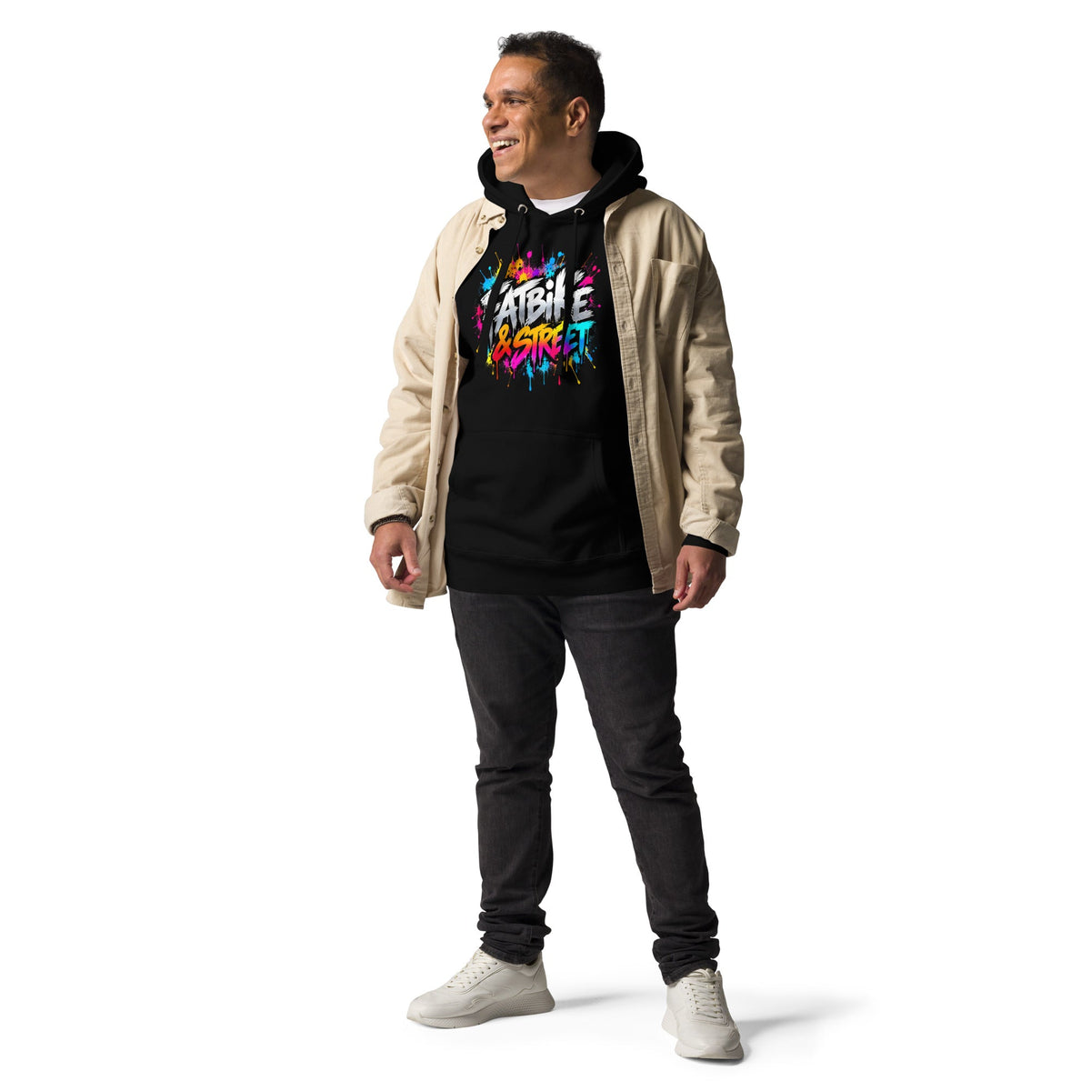 Fatbike Streetwear Hoodie Unisex – Urban Graffiti – productafbeelding 13