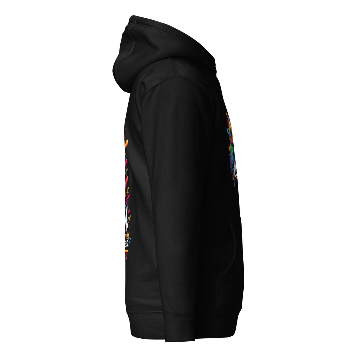 Gaming Hoodie Unisex – Game Aan, Mijn Wereld Mijn Regels – rechterzijaanzicht