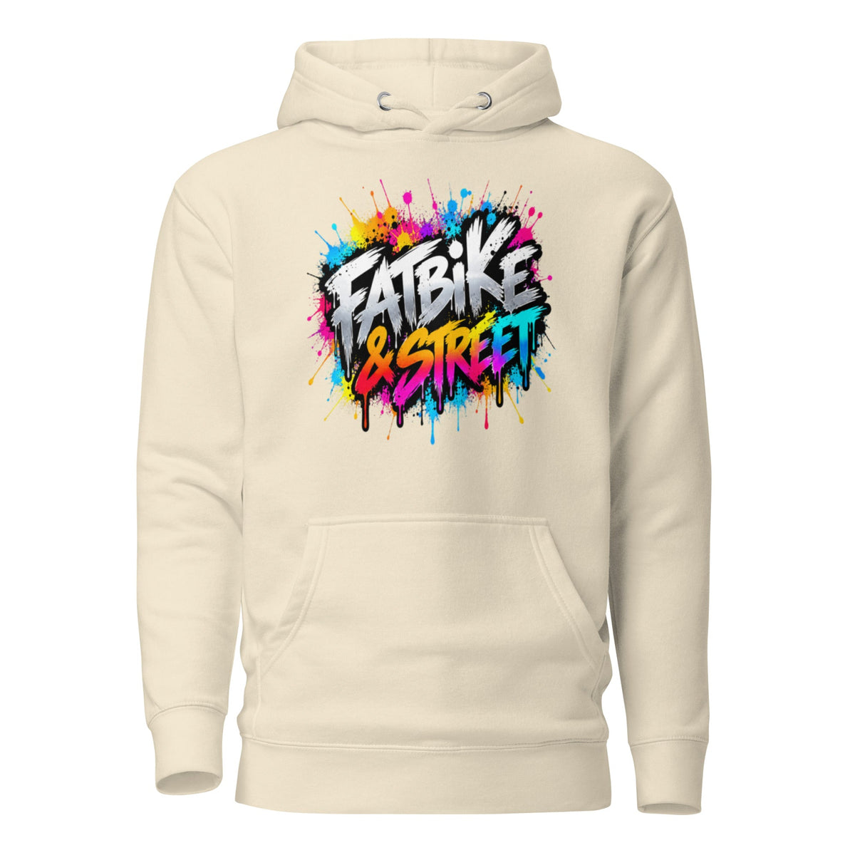 Fatbike Streetwear Hoodie Unisex – Urban Graffiti – productafbeelding 2
