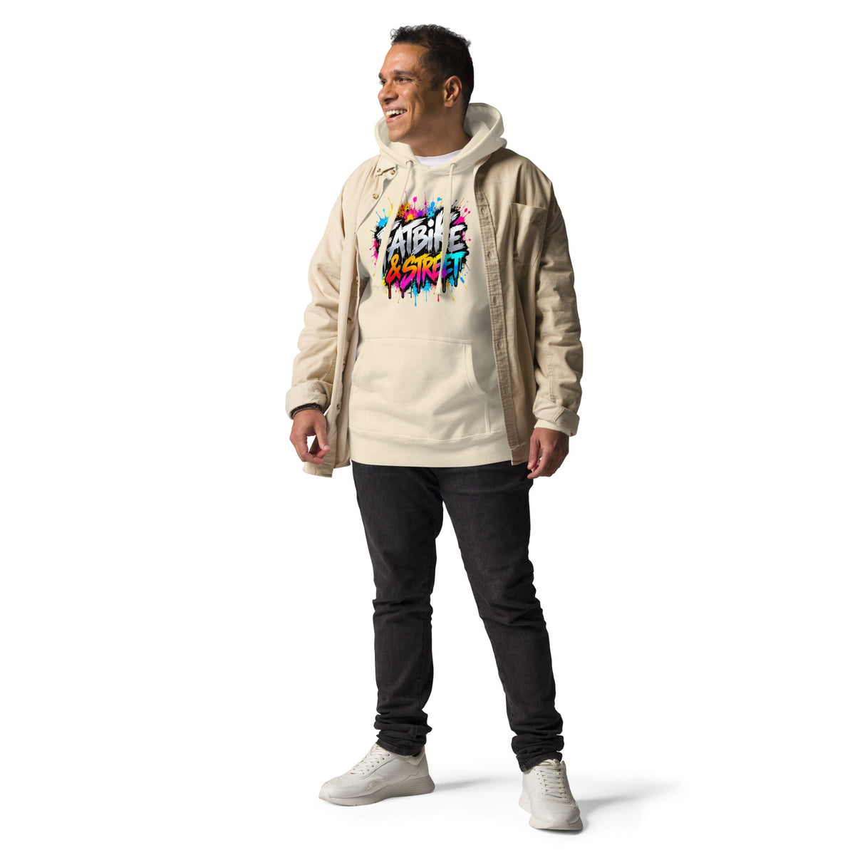 Fatbike Streetwear Hoodie Unisex – Urban Graffiti – productafbeelding 14