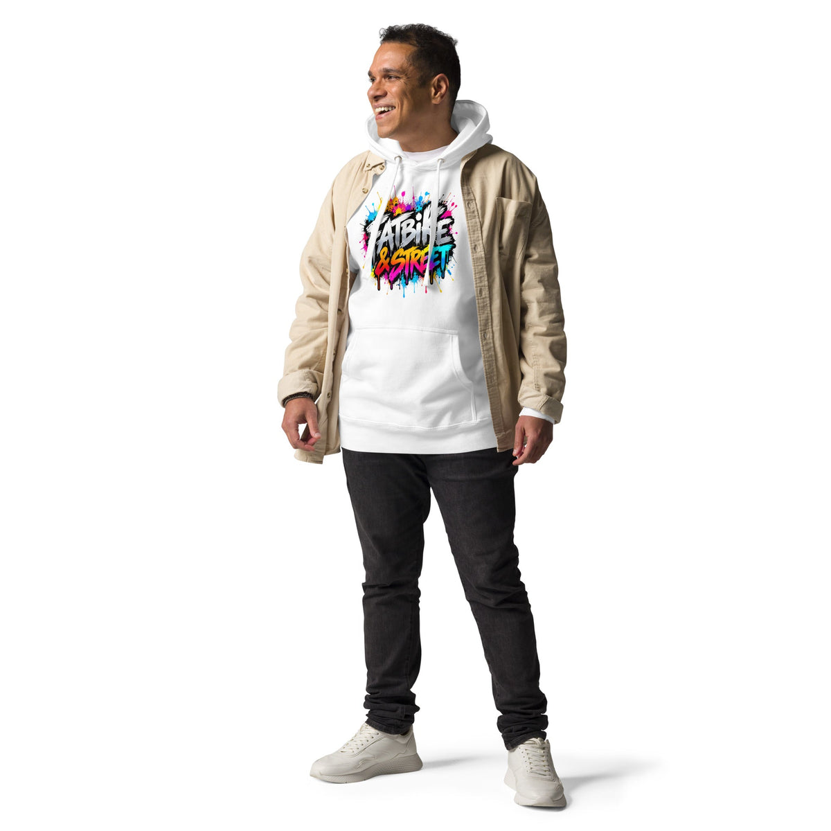 Fatbike Streetwear Hoodie Unisex – Urban Graffiti – productafbeelding 15