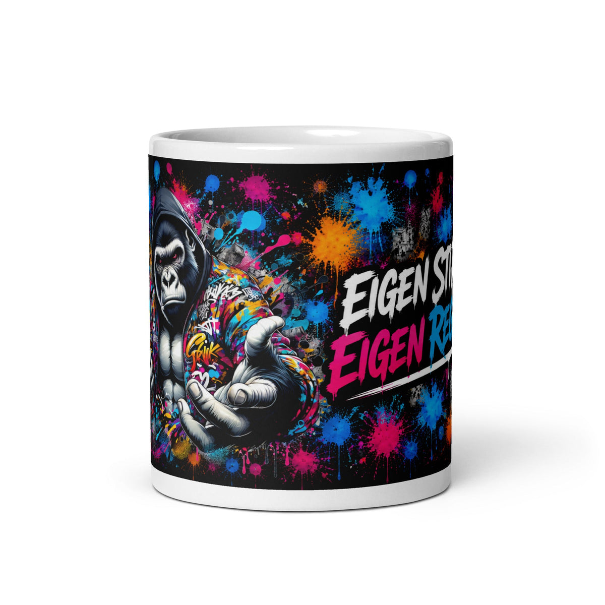 Stoere Urban Mok – Gorilla Graffiti – vooraanzicht