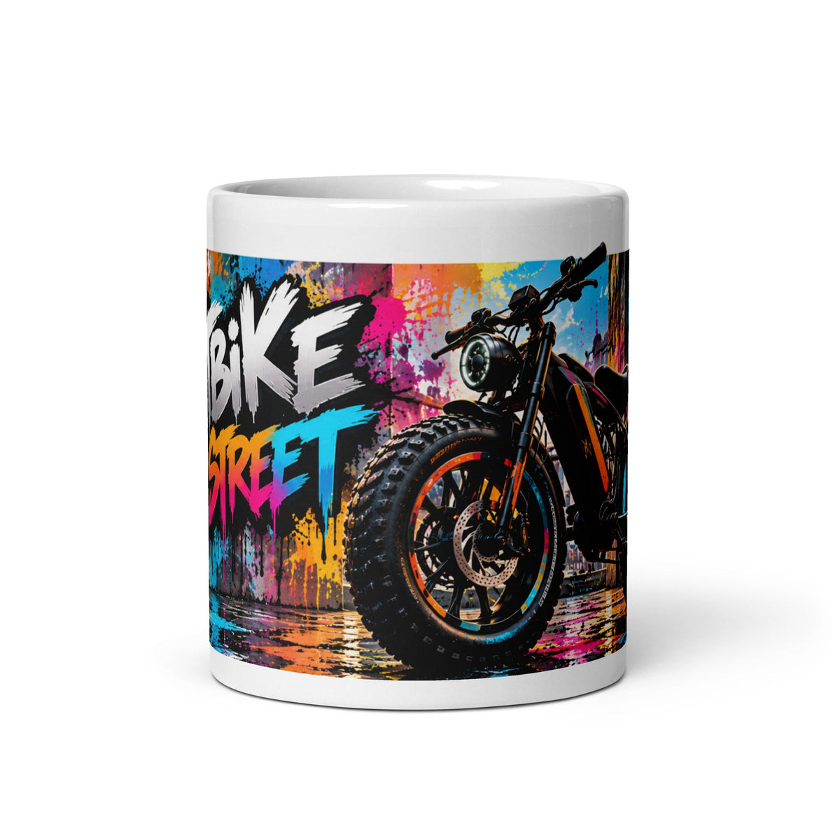 Fatbike Mok – Urban Graffiti Street Design – vooraanzicht