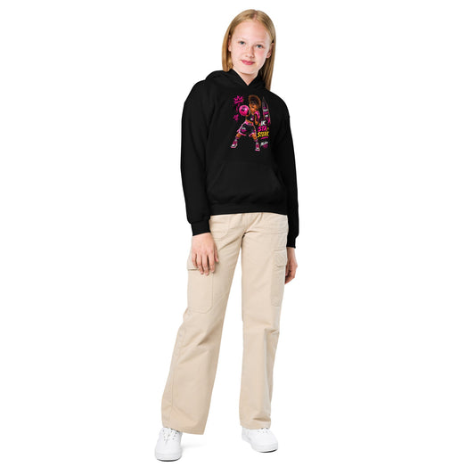 Boks Hoodie voor Meisjes 7–13 Jaar – Ik Sta Sterk – achteraanzicht 2