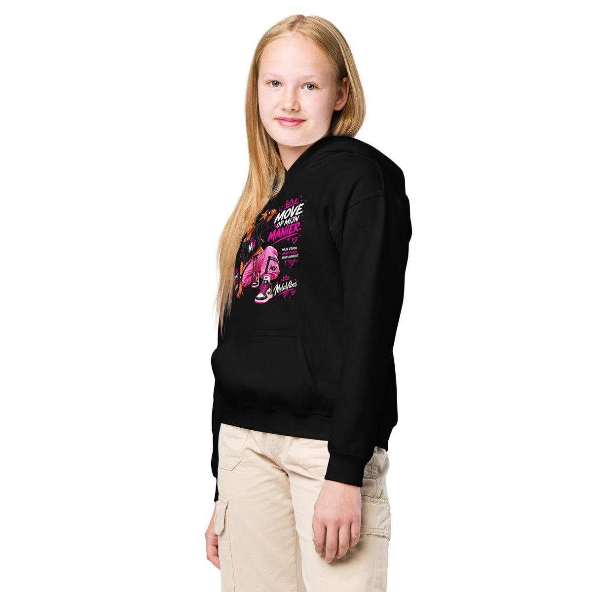 Dans Hoodie voor Kids 7–13 Jaar – Move Op Mijn Manier – vooraanzicht 5